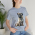 Loving Pug in Watercolor - Short Sleeve Tee